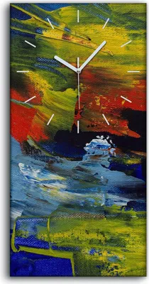 Produktbild von Dekor Leinwand Uhr Wandbilder Geräuschlos 30x60 Malerei Abstrakte Kunst - weiße Hände