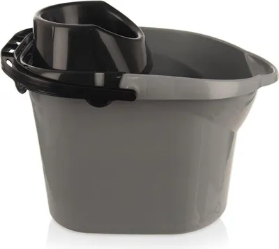 Obrázek produktu pro Orion | Kbelík na mop se ždímáním - šedý - 12 l - 38 x 28 x 26 cm - praktický kbelík