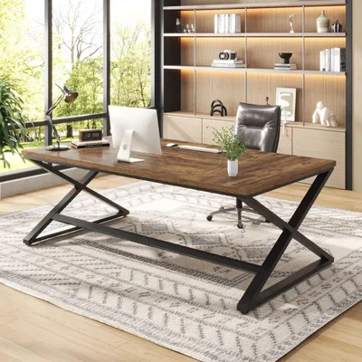 Immagine prodotto di Scrivania per computer da 180 cm con design industriale