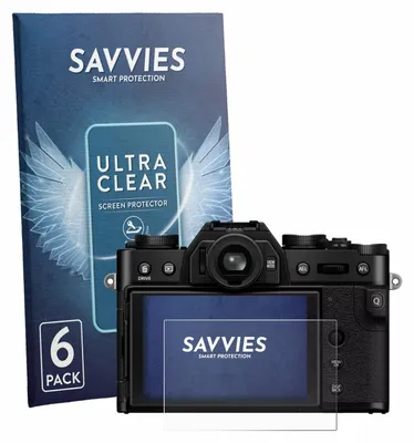 Produktbild von 6x Für Fujifilm X-T30 III Schutzfolie Savvies Displayschutz Display Schutz Folie Klar Transparent