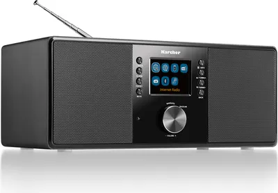 Produktbild von Karcher DAB 7000i Internetradio (DAB+ / UKW-RDS, WLAN & Bluetooth, USB-Anschluss, AUX-IN) schwarz
