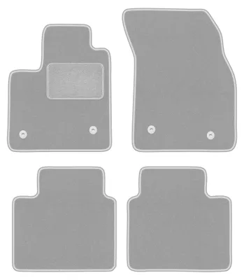 Immagine prodotto di Tappetini in moquette per Ford Focus MK4 2018- (hatchback/berlina/station wagon) – set 4 pezzi, grigi, su misura – Wielganizator OSLO