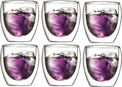 Produktbild von Bodum Pavina double wall thermo glasses 2pcs glass, double wall, small, 0.25 l, 8 oz