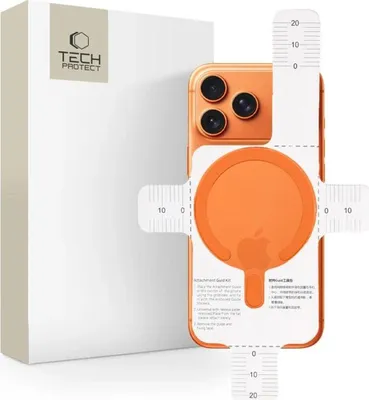 Produktbild von Magnetplatten Tech-Protect MMP-200 Magnetic MagSafe Ring für Hüllen ohne Magsafe, Orange
