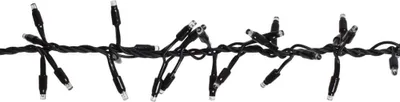 Produktbild von LED-Clusterlightkette, 100 warmweiße LEDs Winglinks System schwarz 2m