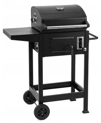 Produktbild von SMART-Garten-Holzkohlegrill mit Gusseisenrost und Rollwagen