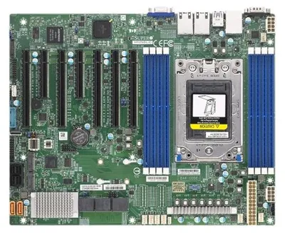 Zdjęcie produktu dla Supermicro MBD-H12SSL-C, AMD, Socket SP3, AMD EPYC, DDR4-SDRAM, 2 TB, DIMM