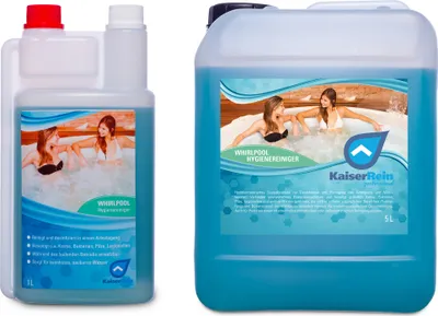 Produktbild von KaiserRein 1 L und 5 L Whirlpool Desinfektionsmittel für die zuverlässige Wasserpflege I Whirlpool Reiniger Desinfektion I Whirlpoolreiniger, Poolreiniger