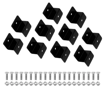 Produktbild von 10 Stück Z-Halterungen aus Aluminiumlegierung für Solarpanels, 30mm, Schwarz