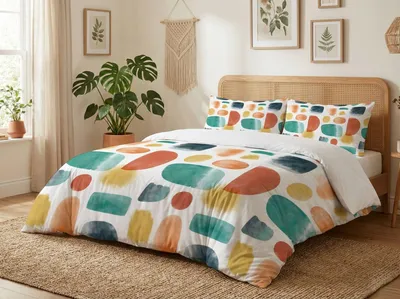 Produktbild von L'Essentiel Linge de Maison, XXL Bettwäsche Set (1 Stück), 155 x 220 cm, 70% Baumwolle / 30% Polyester, Maschinenwaschbar bei 30 °C, Knopfverschluss, Elegantes Design für modernen Schlafraum.
