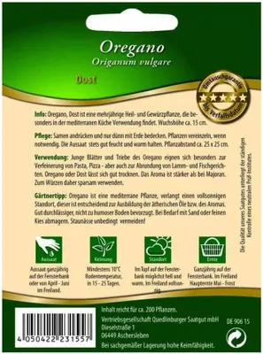 Produktbild von Oregano, mehrjährig | Oreganosamen von Quedlinburger