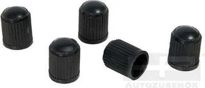 Produktbild von HPAUTO Reifenventil Ventilkappen-Set 5-tlg. VPE 12 Schwarz (18311)