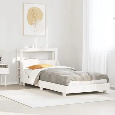 Produktbild von Maison Exclusive - Massivholzbett ohne Matratze Weiß 90x200 cm Kiefernholz