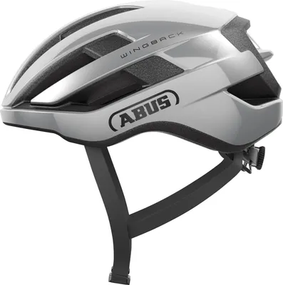 Zdjęcie produktu dla Kask szosowy ABUS WingBack - prosty kask szosowy do sportowej jazdy codziennej i rekreacyjnej - dla dorosłych i nastolatków - srebrny, rozmiar L (57-61 cm)