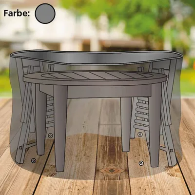 Produktbild von Abdeckhaube anthrazit für Sitzgruppe Schutzhülle Abdeckplane Abdeckung Garten