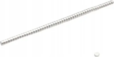 Image de Aimants néodyme 2 x 1 mm 100 pièces mm N38, extrêmement puissants, tableaux magnétiques, réfrigérateurs, tableaux blancs, bricolage