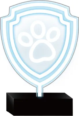 Image de Paw Patrol LED néon Lumière de nuit Décoration pour chambre d'enfant Patte avec support
