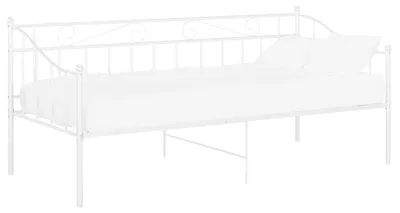 Produktbild von vidaXL Schlafsofa Bettgestell Weiß Metall 90x200 cm