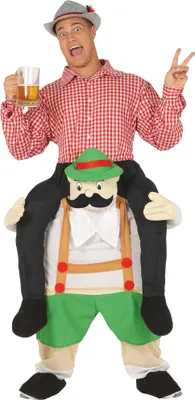 Immagine prodotto di Costume tradizionale  a cavalluccio bavarese, taglia: 52 - 54 (L) colore: rosso