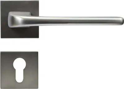 Produktbild von FELGNER Drückergarnitur Cortina (Lochung: Profilzylinder, Oberfläche: Nickel) Lochung: Profilzylinder Oberfläche: Nickel
