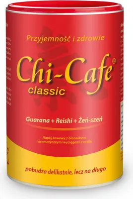 Obrázek produktu pro Chi-Cafe classic Guarana + Reishi + Ženšen prášek jemný a povzbuzující, 400 g prášku