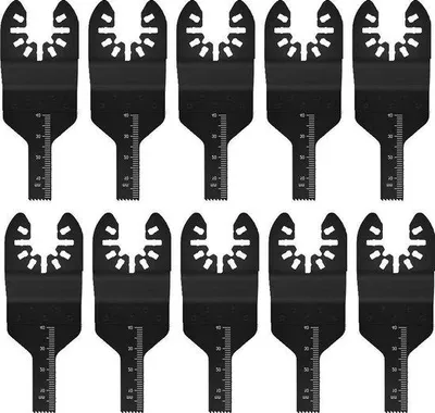 Produktbild von Oscillierende Blätter-Set 10-teilig Koolstofstaal für Metall Holz Plastic