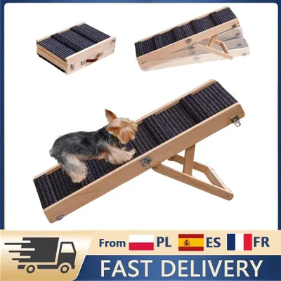 Image de Elzusha - Rampe pliable pour chiens et chats, avec surface antidérapante