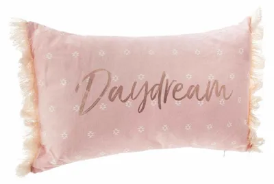 Produktbild von Dekokissen DAYDREAM, mit Fransen, 50 x 30 cm, rosa