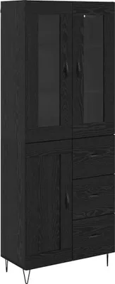 Immagine prodotto di Credenza Rovere Nero 69,5 x 34 x 90 cm Legno multistrato