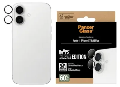 Immagine prodotto di Panzerglass Hoops Lens Vetro temperato per Iphone 16 / 16 Plus / 17