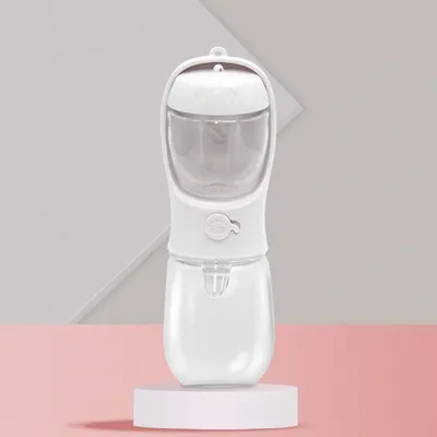 Produktbild von Trinkflasche Tragbare 2-in-1-Trinkwasserflasche-350ML-Weiß
