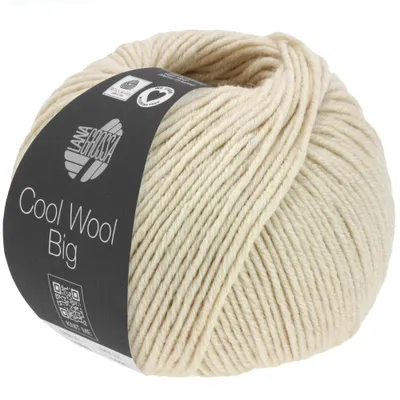 Produktbild von Lana Grossa COOL WOOL Big Mélange 50 g Extrafeine Wolle mit dezentem Mélange-Look Farbe 1624 - Beige meliert