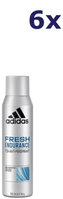 Produktbild von 6x Adidas Deospray 150 ml Fresh Endurance