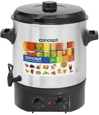 Obrázok produktu pre Concept ZH0030, 27 L, Čierna, Nerezová oceľ, 50 °C, 100 °C, Výkon, 2000 W