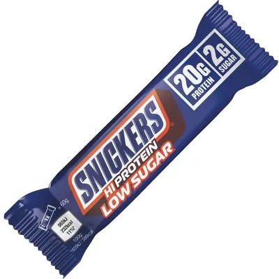 Productafbeelding van Snickers HiProtein, weinig suiker – 57 gram, melkchocolade