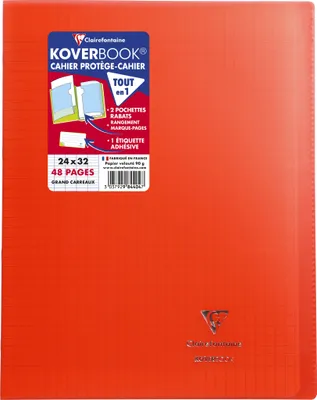 Produktbild von Clairefontaine 10x Koverbook, Heft 24x32cm, 24 Blatt 90g - Rot 984404C