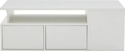 Obrázok produktu pre Konferenčný stolík, moderný dizajn, RGB osvetlenie, BIELA