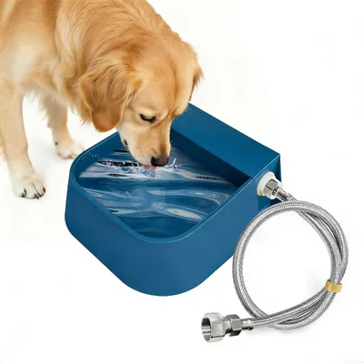 Tränkeschale 2L mit Schwimmerventil für Hunde, Katzen, Kleintiere