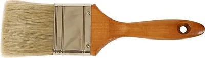 Image de Pinceau Strend Pro JA019, jaune, 2,5", pour peinture, plat, manche en bois