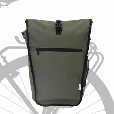 Produktbild von vidaXL Fahrradtasche Oliv 34 x 16 x 59 cm Polyester