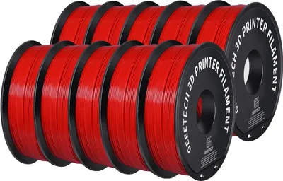 Immagine prodotto di Filamento GEEETECH 3D ABS+, diametro 1,75 mm, elevata resistenza agli urti, rosso