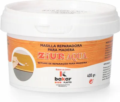 Image de Mastic Bois Ziur Aqua Chêne Réparation Bois, Aqueux, Couleur Chêne - Bakar