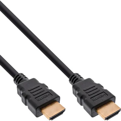 Produktbild von InLine es HDMI Kabel, Ultra High Speed HDMI, 8K4K, 2m, 2 m, HDMI Typ A (Standard), HDMI Typ A (Standard), 3D, 48 Gbit/s, Schwarz