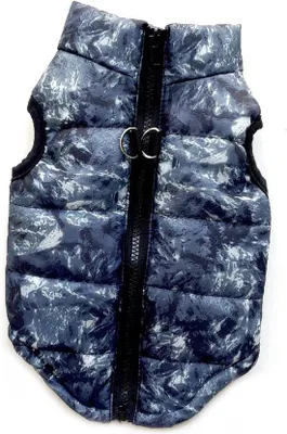 Image de Manteau d'hiver pour animaux de compagnie, taille L, noir, avec capuche