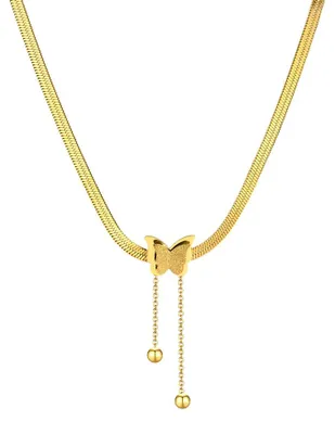 Produktbild von Schmetterling Kette Gold Halskette aus Edelstahl
