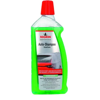 Produktbild von NIGRIN Auto-Shampoo Snowfoam 1 Liter, Foam Schaum-Shampoo erzeugt dichten,langha