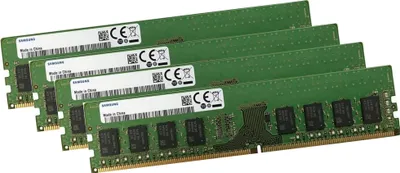 Produktbild von Samsung 64GB 4x 16GB DDR4 2666 MHz DIMM Ram Speicher Desktop PC PC-21300 288 Pin