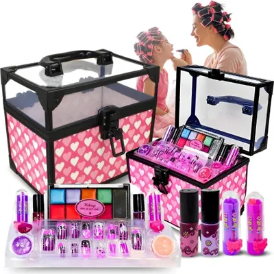 Produktbild von Kosmetikkoffer Nagel Schminkset für Kinder und Mädchen groß
