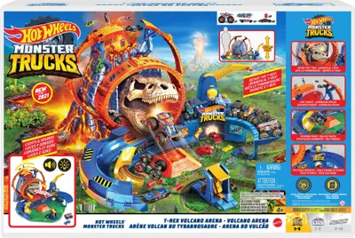 Zdjęcie produktu dla Hot Wheels Monster Trucks GYL14, Zestaw pojazdów i torów, 4 lat(a), AA, Plastik, Metal, Wielobarwny