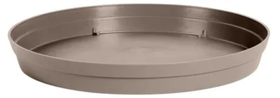 Produktbild von EDA Blumentopf untere Schale Toskana - Kunststoff - taupe - D28 cm